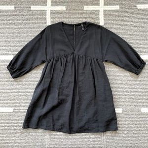 Flowy black tunic dress from Zara trf